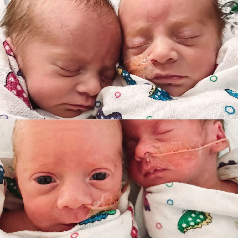 The Cafferata quadruplets were born in Texas on Jan. 18.