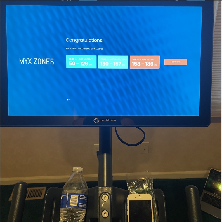 After completing the calibration ride, the program creates your personalized heart rate zones.