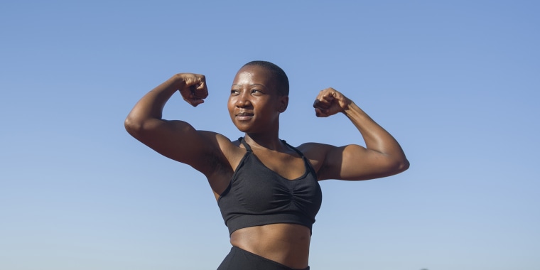 Black woman in fitness
