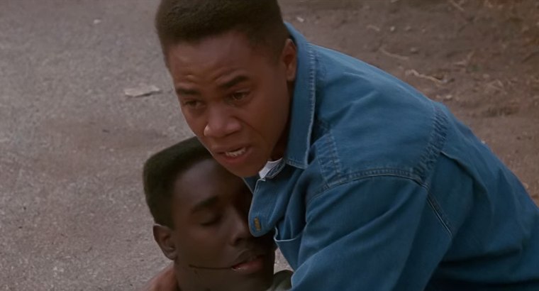 Morris Chestnut, Cuba Gooding Jr. in "Boyz n the Hood"