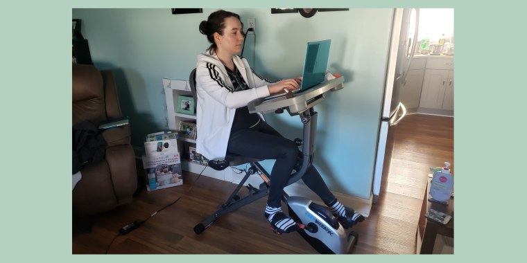 exercise bike desk amazon