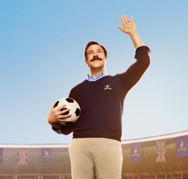 Jason Sudeikis' Ted Lasso is overmatched as a soccer coach, but that doesn't deter him.