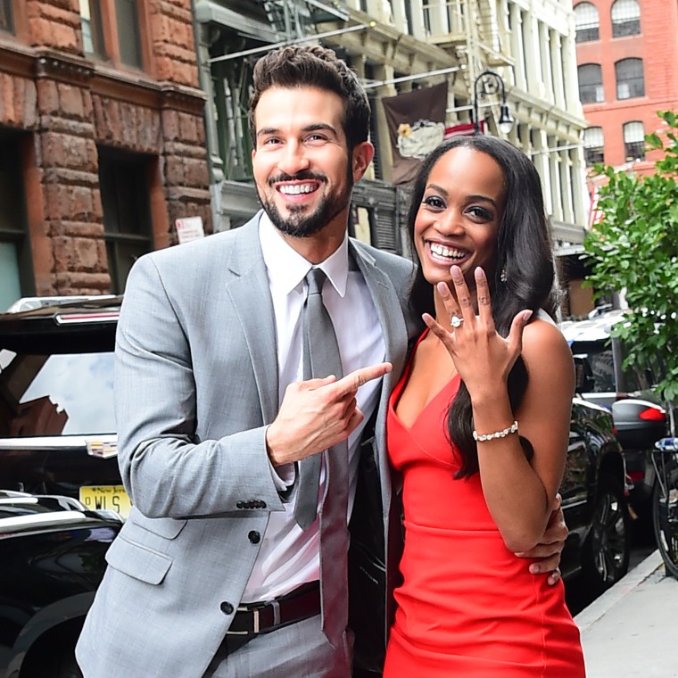 Rachel Lindsay and Bryan Abasolo on Aug. 8, 2017 in New York City.
