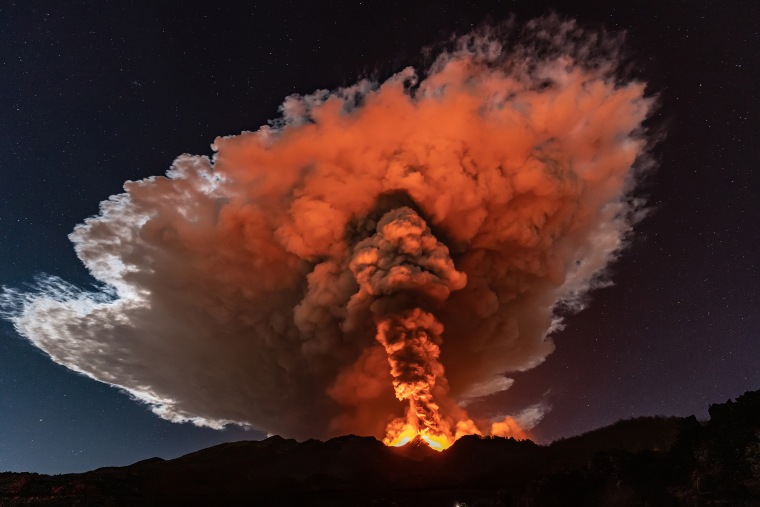 Etna Volcano Eruption
