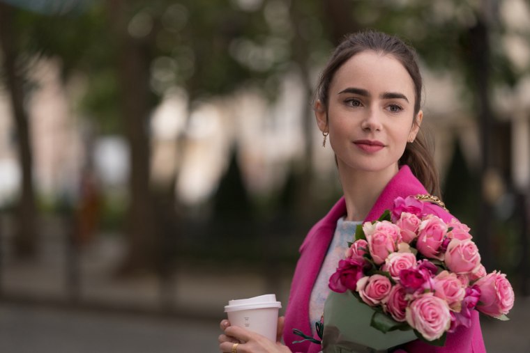Lily Collins in "Emily in Paris"