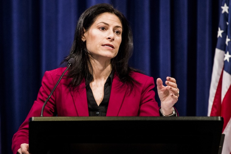Michigan Attorney General Dana Nessel speaks during a press conference on Feb. 21, 2019, in Lansing.