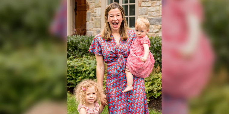 Marissa Evans Alden with her daughters Blake, 3, and Hayes, 1.