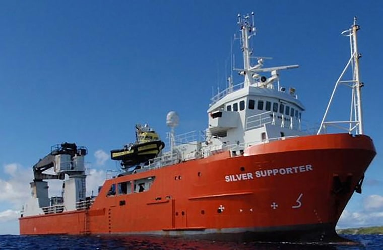 Image: The Silver Supporter cargo vessel from which a 52 year-old Lithuanian sailor fell off and was then rescued after 16 hours in the water off the Australs archipelago in the Pacific Ocean.