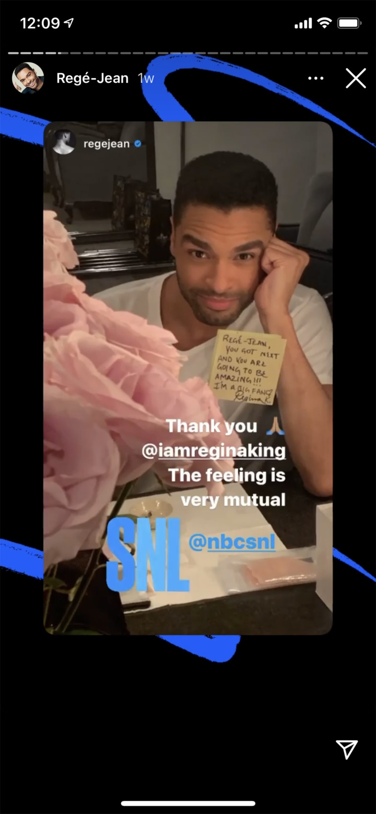 Regina King Left a Note For Regé-Jean Page at SNL