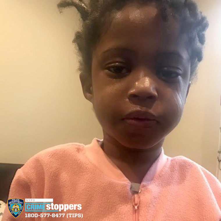 Sidaya, 4, was found abandoned on a New York City street on Feb. 27.