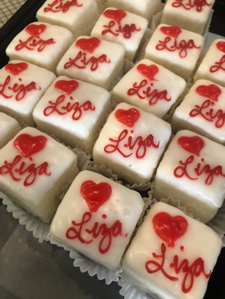 Liza, 7, set up her lemonade stand in her family's store, Savage's Bakery. Many patrons and community members flocked to her stand and her online fundraiser to help her pay for her surgical expenses. 