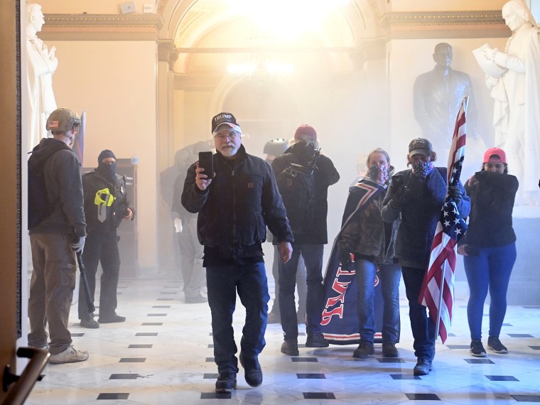 IMAGE: Trump supporters enter the Capitol on Jan. 6