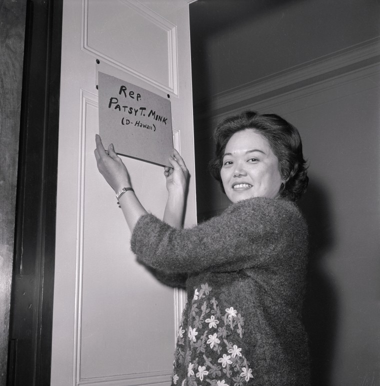 Patsy Takemoto Mink Hanging Sign on Door