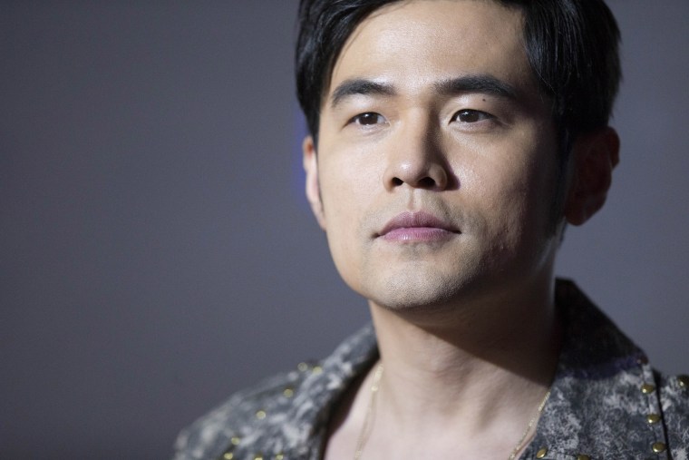 Image: Singer Jay Chou in Haikou, China.