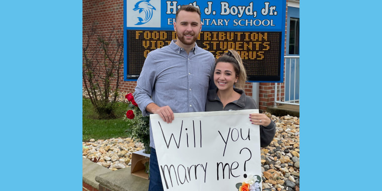 "It's always been you," Nick Monguso told Courtney Mahnken when he proposed to her. They will be married June 30, 2022.