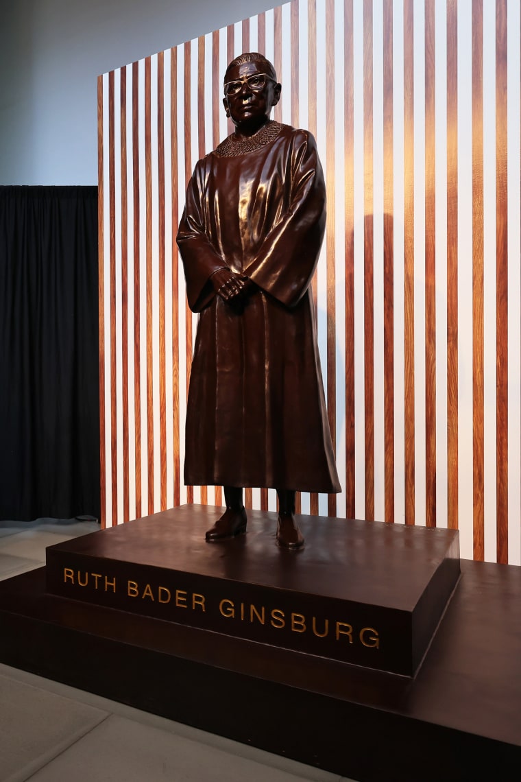 Ruth Bader Ginsburg statue unveiled in Brooklyn