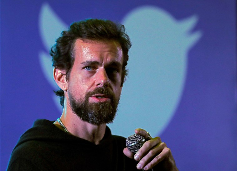 Image: Twitter CEO Jack Dorsey addresses students during a town hall at the Indian Institute of Technology in New Delhi, India