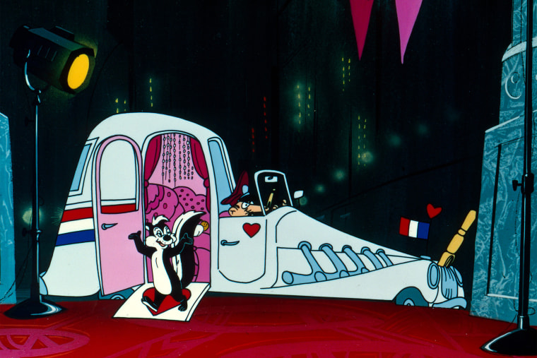 Pepe Le Pew in the \"Looney, Looney, Looney Bugs Bunny Movie\" in 1981.