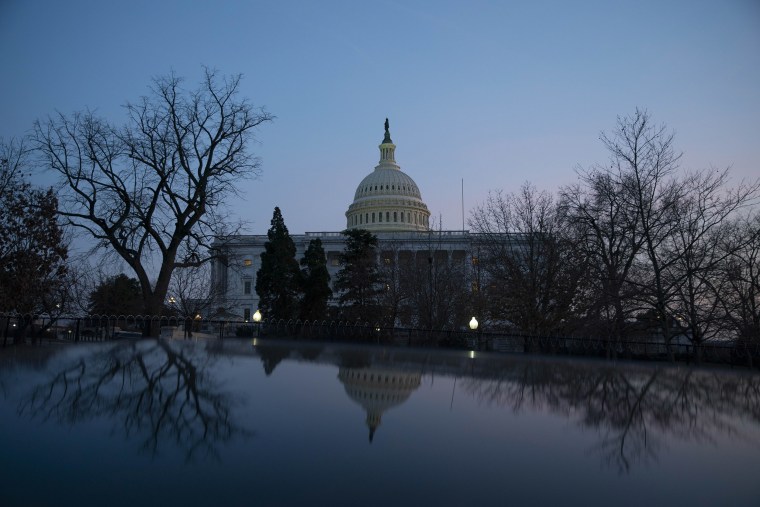 Image: The U.S. Capitol building exterior is seen at sunset in Washington,
