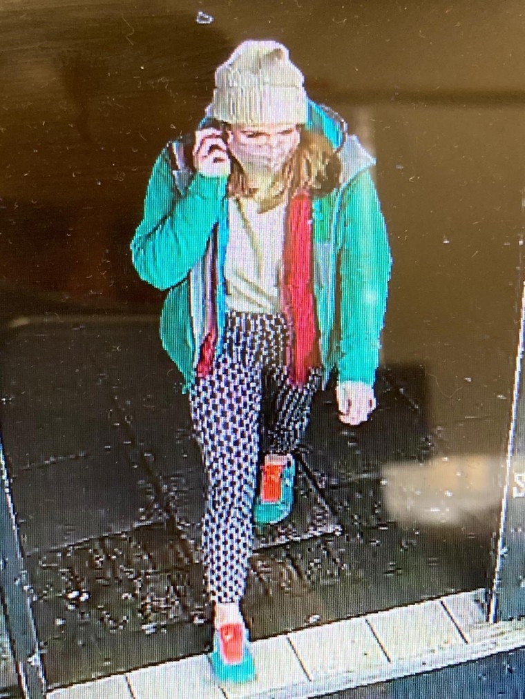 Image: An undated handout picture released by the Metropolitan Police on March 10, 2021, shows CCTV footage of missing Sarah Everard