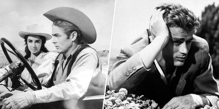 James Dean in "Giant" and "East of Eden."