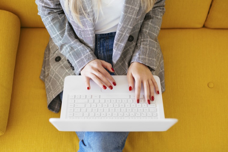 Woman Typing