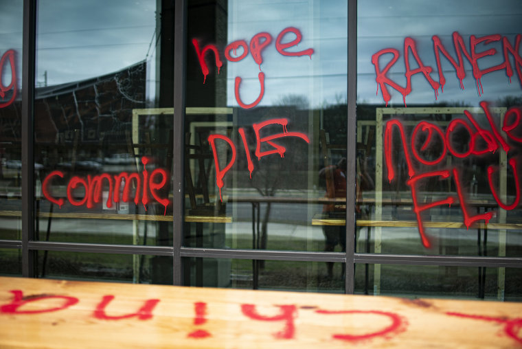 Ramen restaurant defaced with racist graffiti after owner criticizes Texas mask policy