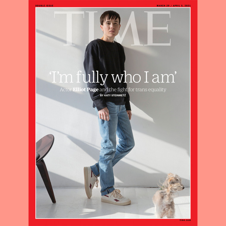 Elliot Page on the cover of Time magazine.