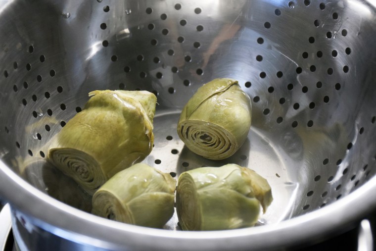 One of the best ways to cook artichokes is to simply steam them.