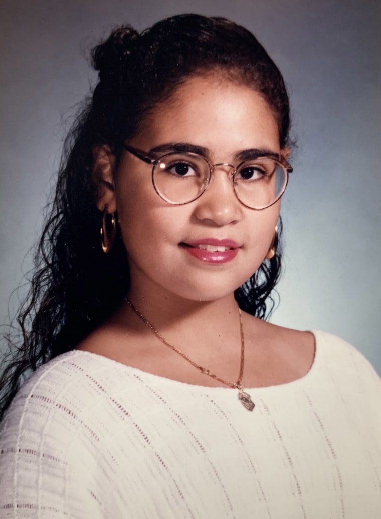 My fourth grade class photo — one of the first photos I remember feeling pretty in.