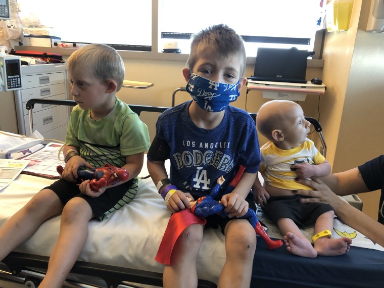 Two of Tiffany Ruben's sons, Mason and Logan, have been on adrabetadex, which she believes slowed the progression of Niemann Pick Type C. Her youngest son Ethan, 8 months old, who also has NPC, cannot start this treatment because the company that produces it is discontinuing its use. 