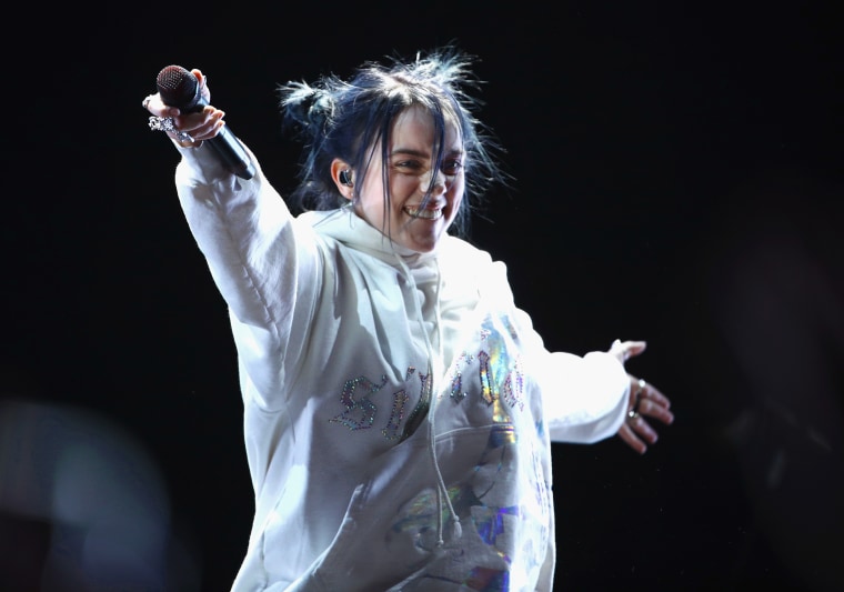 Billie Eilish performs at Coachella in 2019