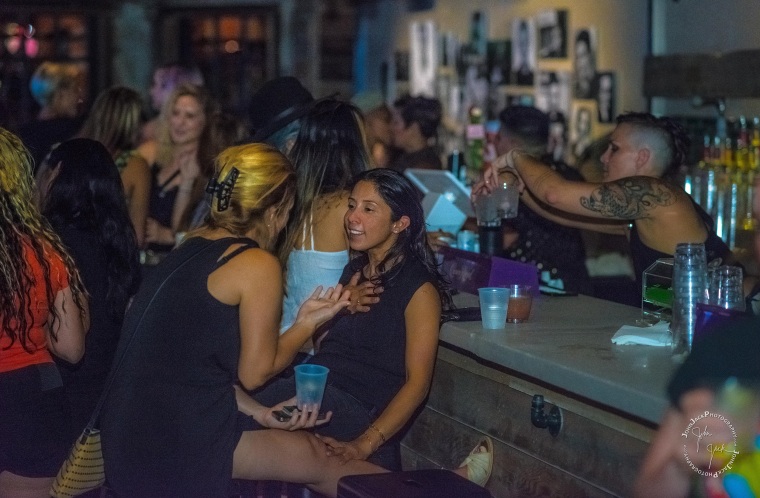 Image: Opening night at A League of Her Own bar, \"ALOHO,\" in Washington