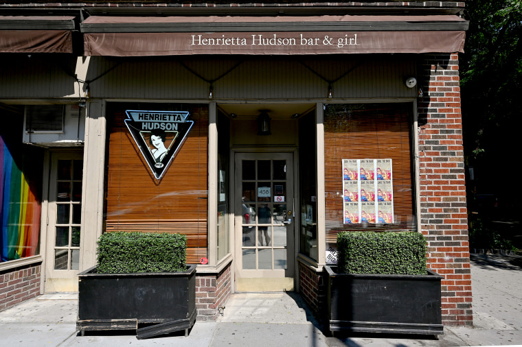 An exterior view of a temporarily closed Henrietta Hudson in the West Village on June 23, 2020 in New York.