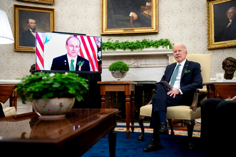 Image: President Biden Virtually Hosts Irish PM Miche?l Martin
