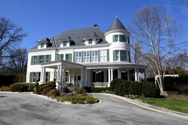 The residence of the Vice President on the grounds of the United States Naval Observatory on March 23, 2017.
