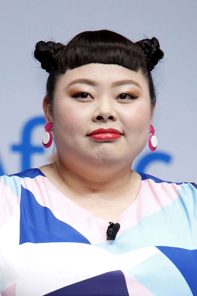 Image: Japanese comedian Naomi Watanabe in Tokyo on March 14, 2018.