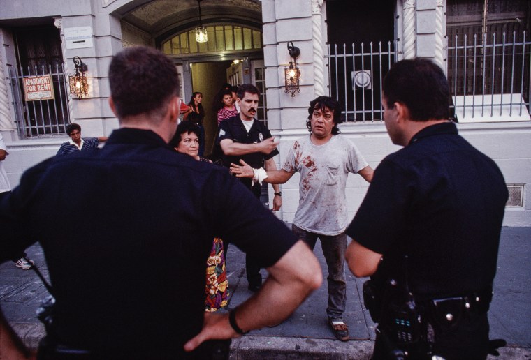 LAPD Rampart division officers are feeling the heat from all sides: from the mayor, from their superiors and from citizens like this man, who was assaulted by gang members and complained about the lack of police protection.