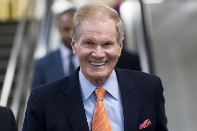 Image:  Sen. Bill Nelson, D-Fla., leaves the Capitol after voting on Jan. 11, 2018.