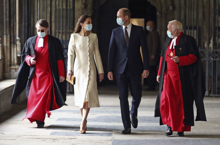 Britain's Prince William, Duke of Cambridge and Britain's Catherine, Duchess of Cambridge