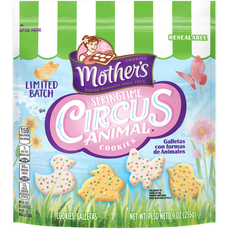 Mother's Springtime Circus Animal Cookies.