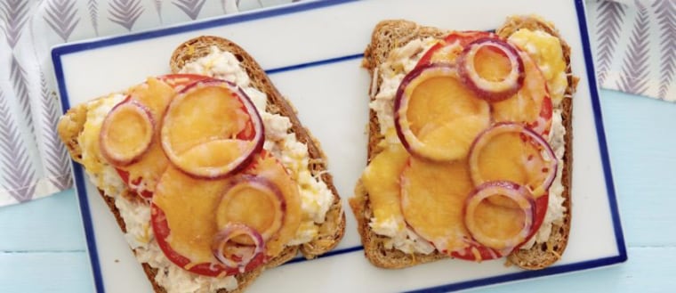 Open-Faced Tuna Melt