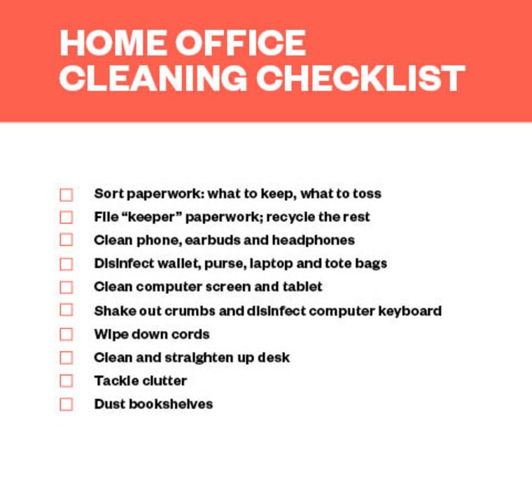 Home Office Cleaning Checklist