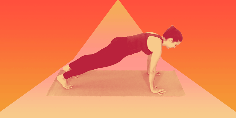 Done correctly, downward dog stretches the whole backside of your body.