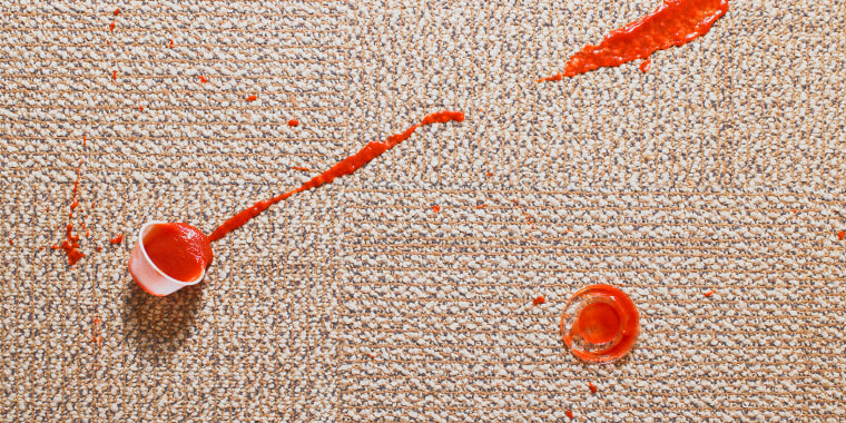 Ketchup stains: Remove ketchup stains from clothing and carpet