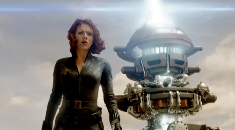 THE AVENGERS, Scarlett Johansson as Black Widow