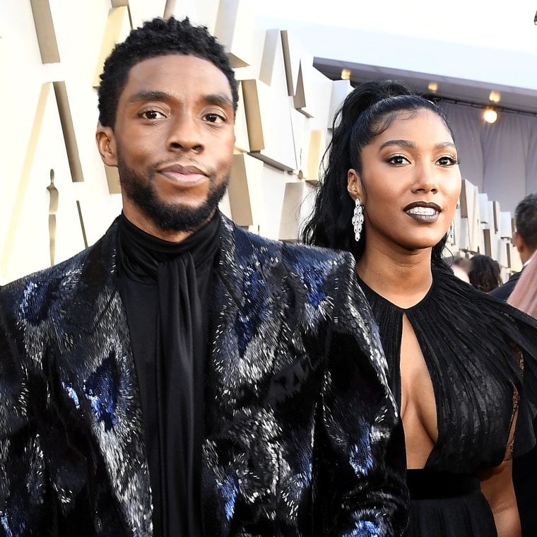 Chadwick Boseman and Taylor Simone Ledward