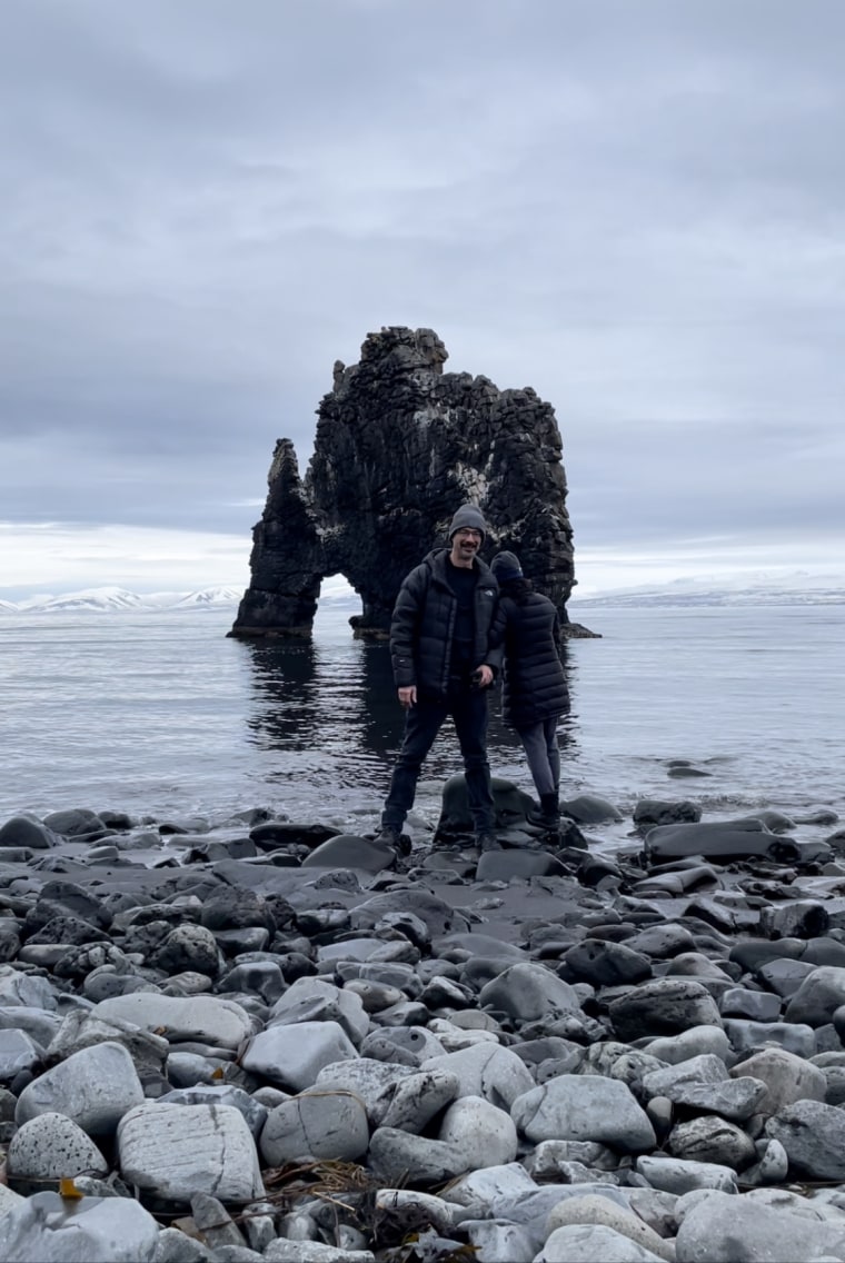 Image: Brent Ozar, an American who moved to Iceland, with his wife Erika.