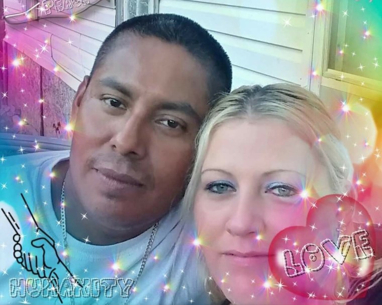 Delaina Yaun and her husband, Mario Gonzalez.