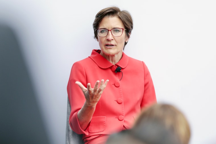 Jane Fraser, CEO of Citigroup speaks at the 2019 Milken Conference in Beverly Hills, Calif.